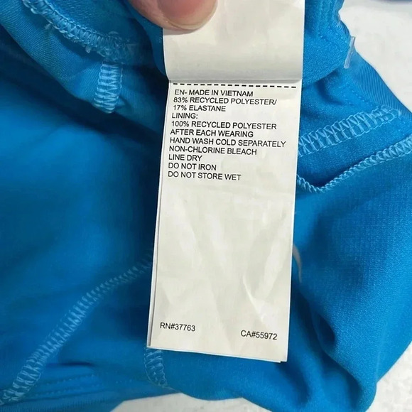 Women’s Nike Tankini Swimsuit Top Size Small Blue NWT - Picture 8 of 8